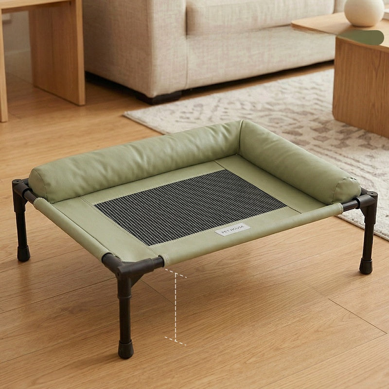 Pet Camp Bed for Dogs and Cats, Suitable for All Seasons, Breathable and Cool in Summer, Moisture-Proof, Removable and Washable, Off the Ground, for Small and Medium-Sized Dogs