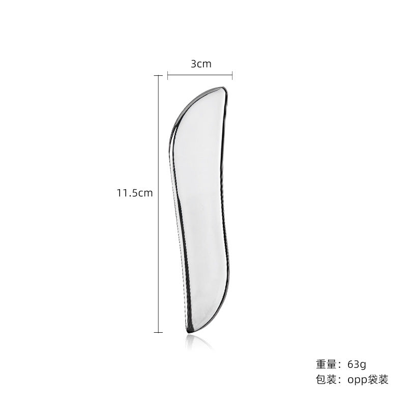 Heart Shape Stainless Steel Gua Sha Board Facial Massage Tool