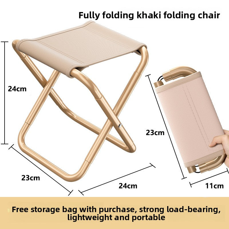 Portable Folding Camping Stool with Storage Bag