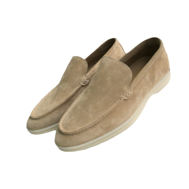 Classic Vintage Mens Loafers Flat Casual Shoes