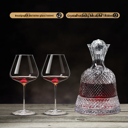 Wine Rotating Decanter Quick Household Wine Set Glass