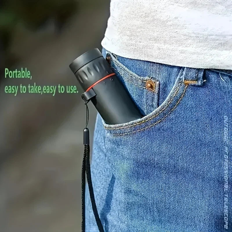 2000x25 HD Monocular Telescope Mini Portable Mobile Phone Telescope with Holder Outdoor Camping Hunting Birdwatching Telescopes