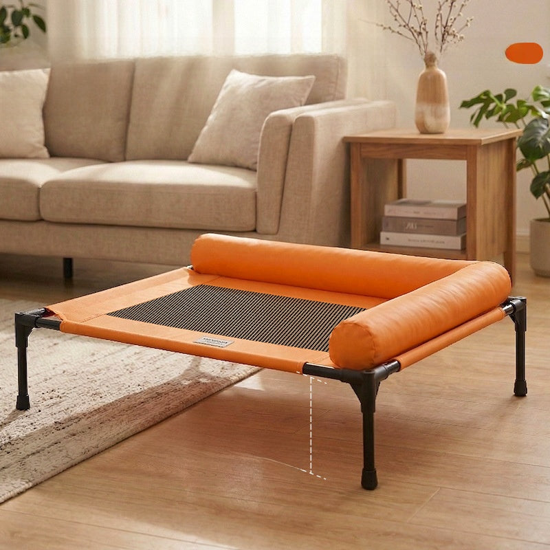 Pet Camp Bed for Dogs and Cats, Suitable for All Seasons, Breathable and Cool in Summer, Moisture-Proof, Removable and Washable, Off the Ground, for Small and Medium-Sized Dogs