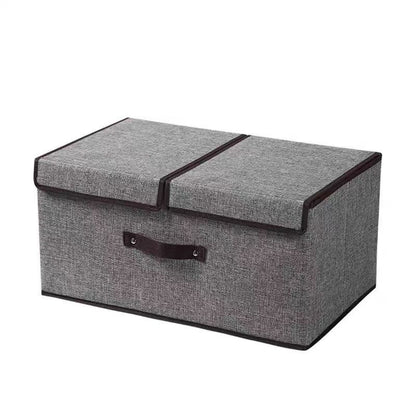 Foldable Double-Lid Storage Organizer Box