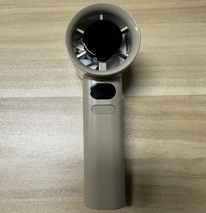 Mini USB Rechargeable Handheld Fan with Digital Display