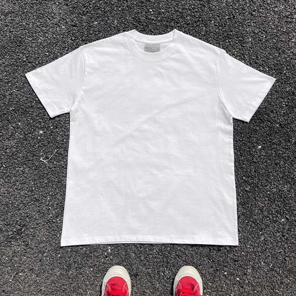 Oversized Y2K Geometric Print T-Shirt | 280g Premium Cotton | Men's Streetwear