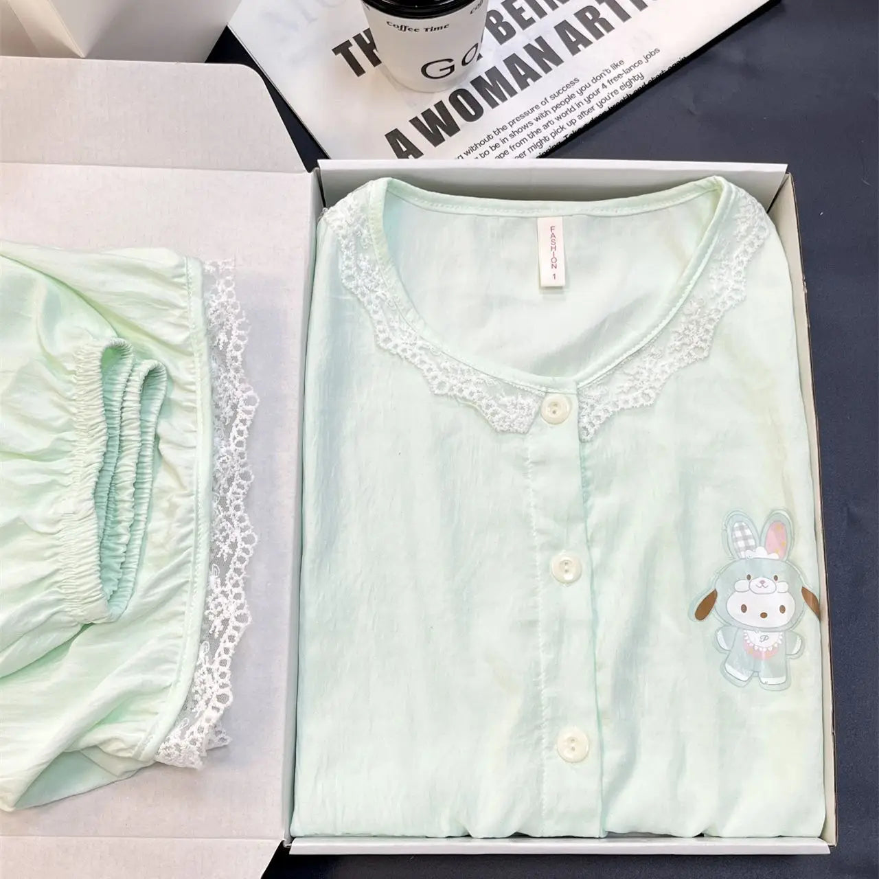 Short-Sleeved Shorts Two-Piece Pajamas Pochacco 2026 Women's Summer Cute Best-Selling Cartoon Home Clothes Set Gift Comfortable