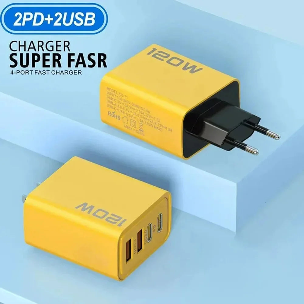Fast Charging Quick Charger PD USB Type-C Wall Adapter for iPhone 16/15/14 Xiaomi Huawei Redmi Oneplus Phone Charger