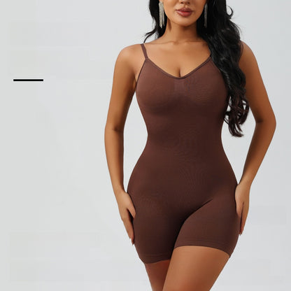 Women's Body Shaping Sexy Backless Base Tunic Underwear plus size Body Shaping Tight Tunic