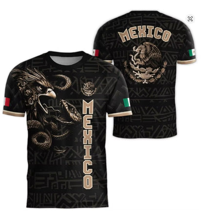 Men's 3D Eagle Print T-Shirt