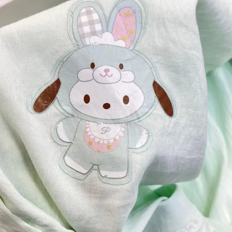 Short-Sleeved Shorts Two-Piece Pajamas Pochacco 2026 Women's Summer Cute Best-Selling Cartoon Home Clothes Set Gift Comfortable