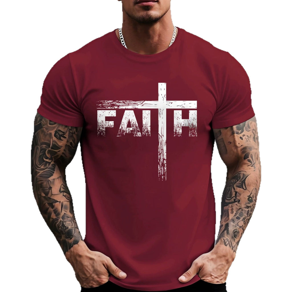 Mens Short Sleeve T-Shirt with Animal Print