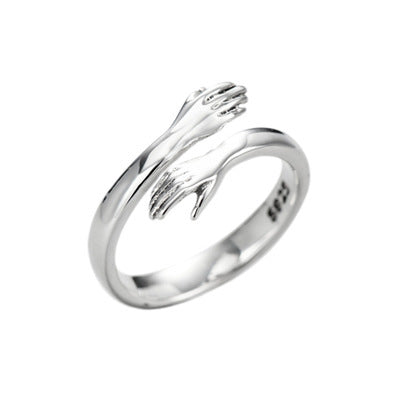 Fashionable, fresh, versatile, hands hugging ring, couple's love