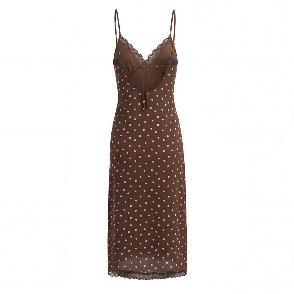 V-Neck Lace Sleeveless Dress
