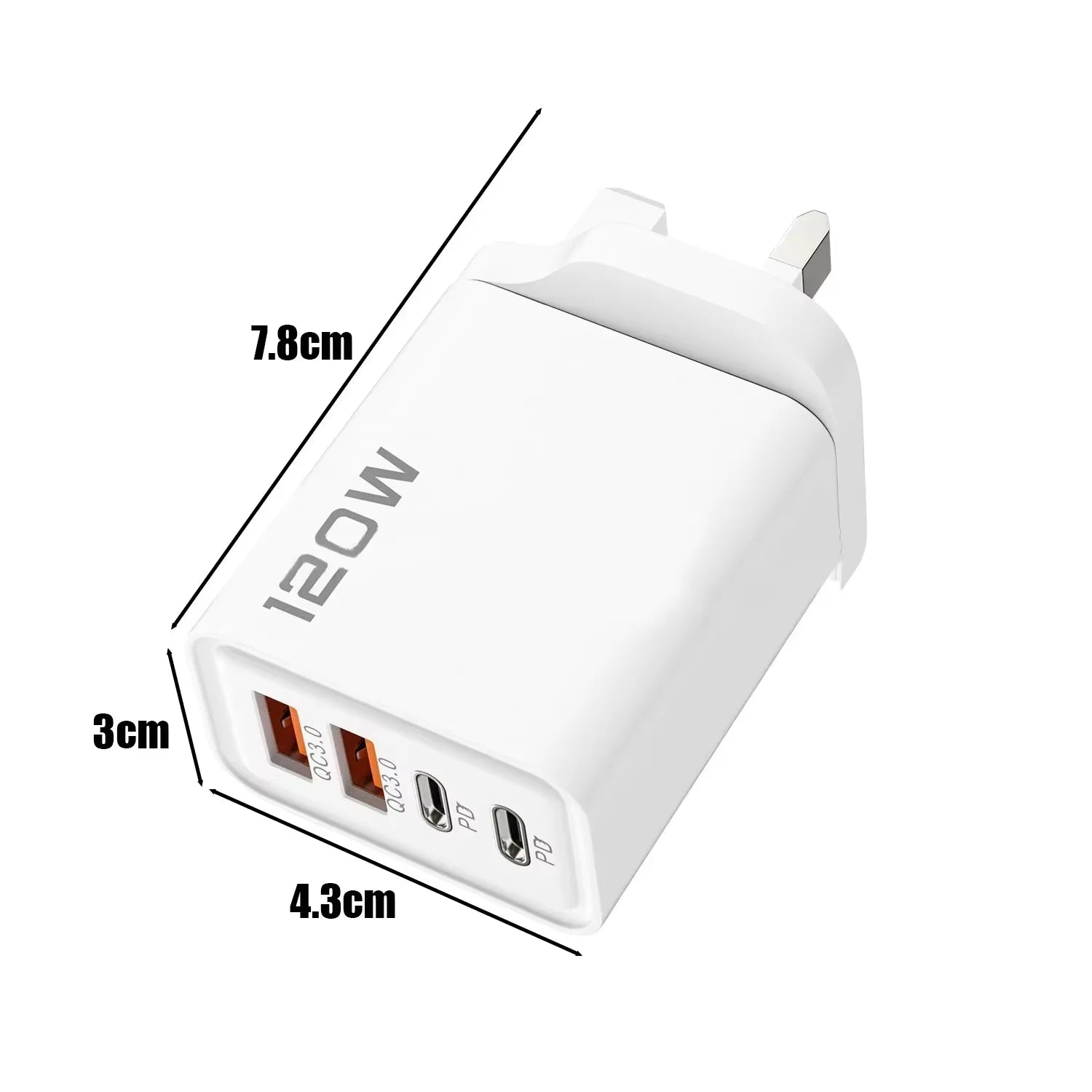 Fast Charging Quick Charger PD USB Type-C Wall Adapter for iPhone 16/15/14 Xiaomi Huawei Redmi Oneplus Phone Charger