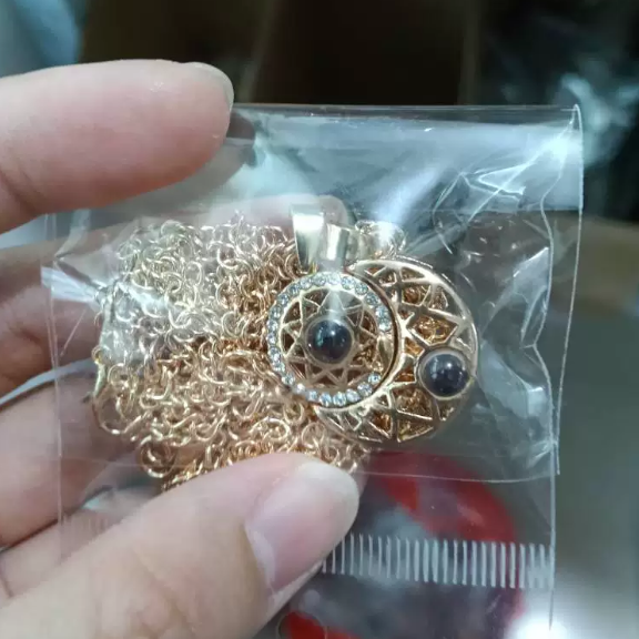 Magnetic Sun Moon Projection Necklace Pendant with Adjustable Chain