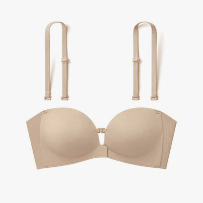 Front Clasp Strapless Push-Up Bra
